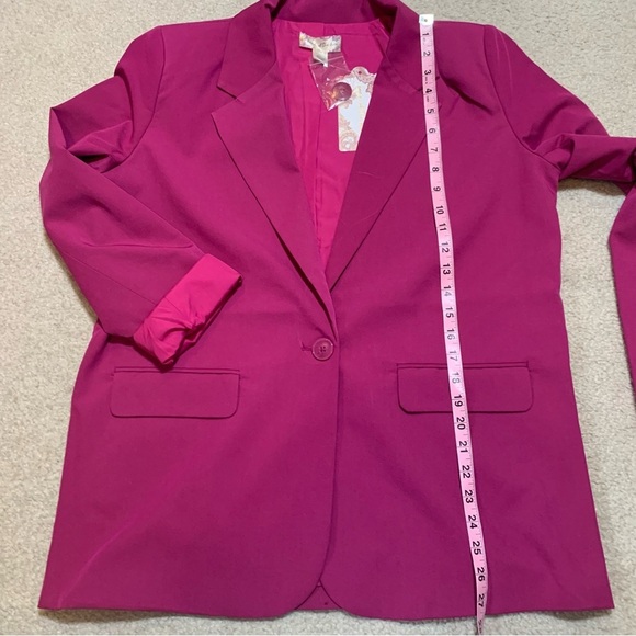 NWT Band of the Free Pink Blazer Women Oversized Small - Picture 3 of 7